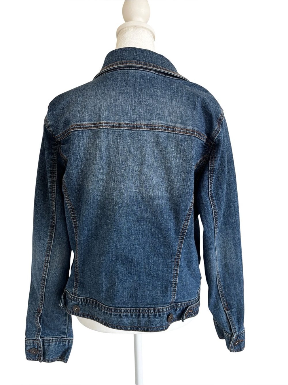 Style & Co. Classic Dark Blue Denim Jacket - Picture 2 of 9